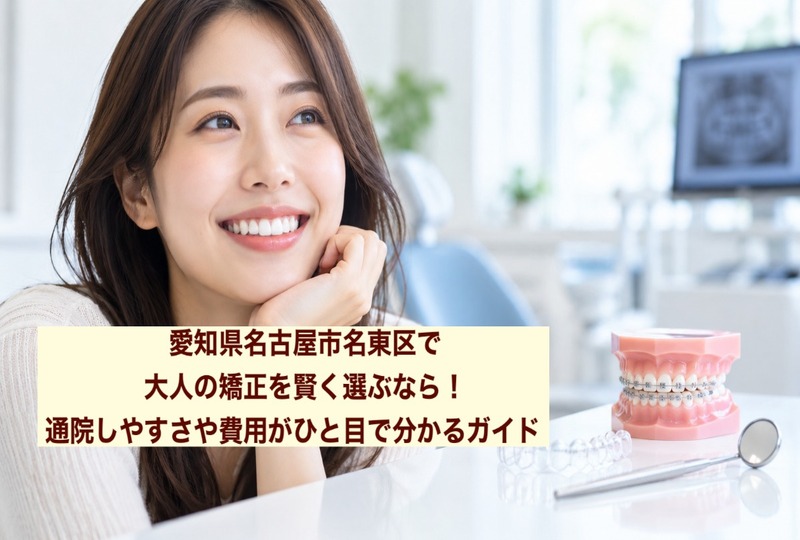 画像1051：愛知県名古屋市名東区で大人の矯正を賢く選ぶなら！通院しやすさや費用がひと目で分かるガイド